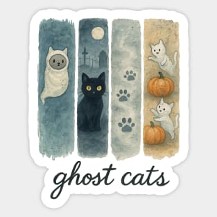 Ghost Cats Design Sticker